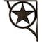 Ekena Millwork Austin Wrought Iron Bracket, (Triple center brace), Antiqued Pale Gold 2"W x 10"D x 12"H BKTM02X10X12TAUAPG - alternate 3